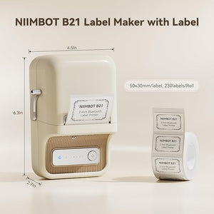 NIIMBOT B21 Inkless Thermal Label Maker