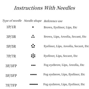 7F/7FP PMU Microblading Cartridge Needles