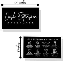 Load image into Gallery viewer, Lash Aftercare Extension Cards | 50 Pack
