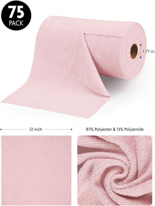 Microfiber Cleaning Cloth Roll - 75 Pack