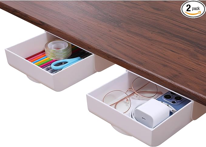 Hidden Self-Adhesive Under Desk Organizer
