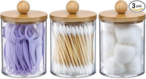 Apothecary Jars with Bamboo Lids