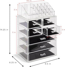 Load image into Gallery viewer, Sorbus Clear Cosmetic Makeup &amp; Beauty Tools Organizer
