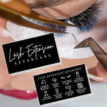 Load image into Gallery viewer, Lash Aftercare Extension Cards | 50 Pack
